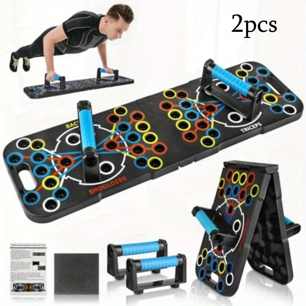 All-in-One Push Up Board for Men & Women, 56 Adjustable Angles for Full-Body Workouts, Foldable Home Gym Equipment