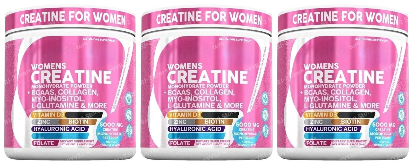 Daily Health and Nutrition Dietary Supplement Female Creatine Powder Creatine Monohydrate Powder with BCAA & Amino Acids