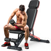 1200LBS Weight Bench Heavy Duty Adjustable Workout Bench for Home Gym Weights Lifting Bench Press with Headrest for Full Body E