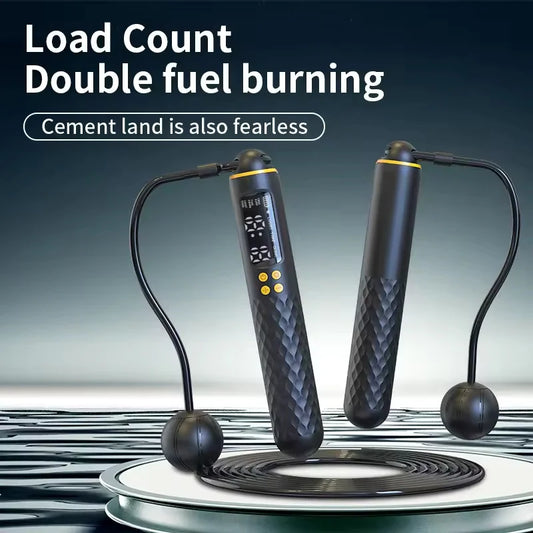 New rechargeable USB Electronic Technology Jump Rope Wire Rope Adjustable Jump Rope Trainer Digital Wireless Calorie Counter