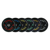 Bumper Plate Weight Plate with Steel Hub, Black, 15 lbs Single,High-density rubber plates