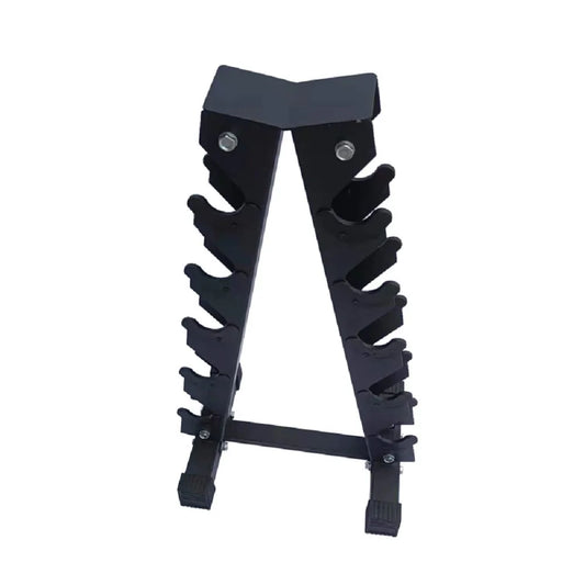 5-Tier Heavy Duty Dumbbell Rack Steel Stand for 5 Pairs Dumbbells