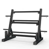 3 Tier Adjustable Width Dumbbell Rack Stand for Dumbbells and Weight Plates Storage Black