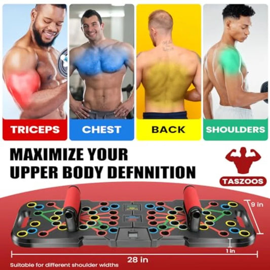 Push Up Board with Automatic Count Timer 41 Push Up Bar Updated Foam Handles Portable Home Workout Equipment Push Up Strength T