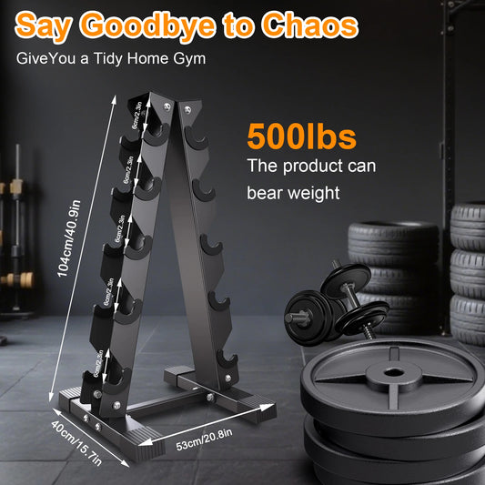 Dumbbell Rack Stand Heavy Duty Dumbbell Stand Space Saver Tree Shape Weight Stand Storage Organizer for Gym Workout