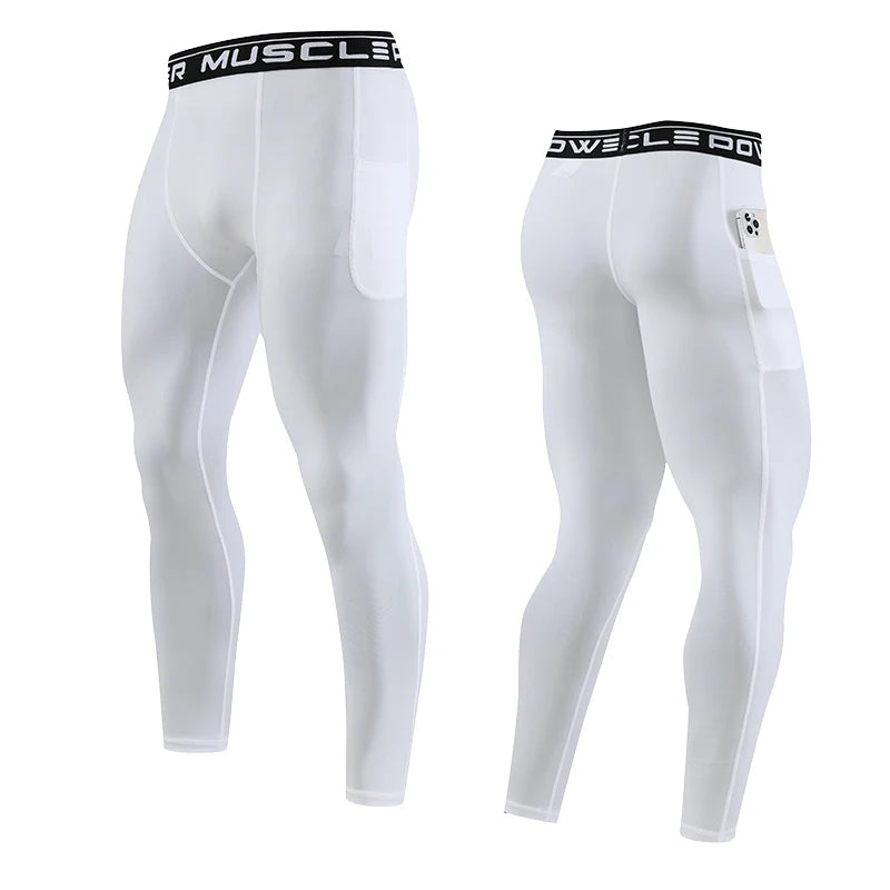 Gym Mens Fitness Running Sport Pants Athletics Tight Leggings Joggings Skinny Yoga Compression Trousers Sweatpants Dry Fit