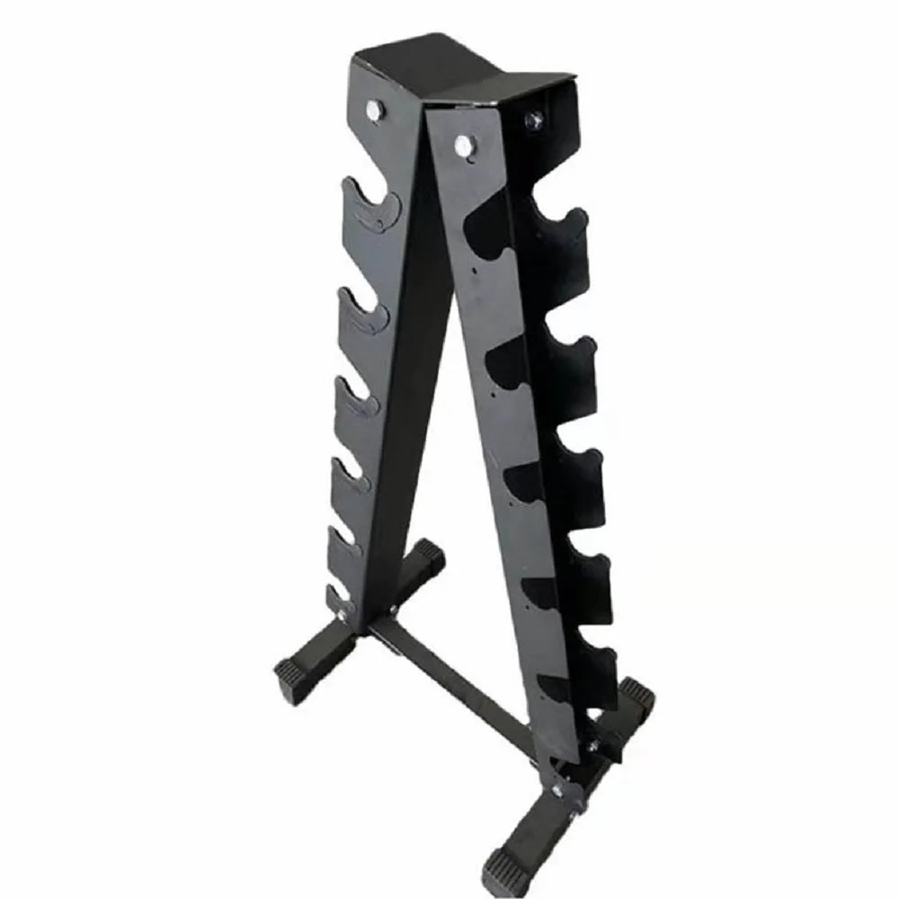 5-Tier Heavy Duty Dumbbell Rack Steel Stand for 5 Pairs Dumbbells