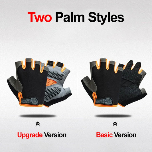 Mtb Gloves Cycling Breathable Gym Workout Gloves for Men Women Half Finger Non-slip Weight Lifting Motorcycle Fitness Gloves