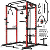 Power Cage, Multi-Function Power Rack with Adjustable Cable Crossover System, 2000LBS Squat Rack for Home Gym with More Training