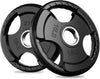 Rubber Grip Plates for Barbell, 2-Inch Weight Plates for Weightlifting and Strength Training in Home & Gym, 2x15LB