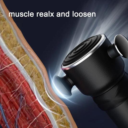 3D Fascia Gun Vibration Massage Gun For Body Neck Back Deep Muscle Relaxation Fitness Slimming