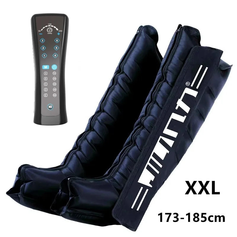 JILI Air Compression Foot Massager Leg Recovery Boots Blood Circulation Pressotherapy Relax Muscles Lymphatic Drainage 6Cavity