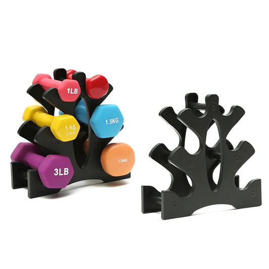 【W】3-Tier Dumbbell Storage Rack Stand Multi-layer Hand-Held Dumbbell Storage Rack Home Office Gym Dumbell Weight Rack