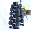 5-Tier Heavy Duty Dumbbell Rack Steel Stand for 5 Pairs Dumbbells