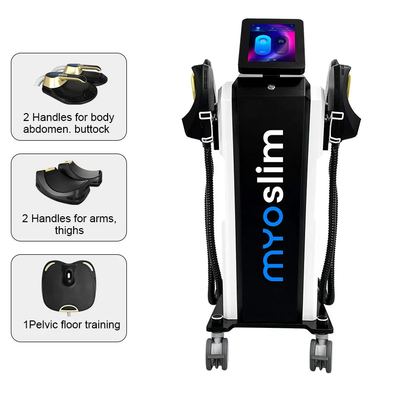Professional Ems Body Sculpt Machine Myoslim Neo Muscle Stimulators Full Body Massager 5 handles with Pelvic Floor Cushion