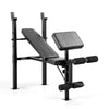 Standard Weight Bench with Preacher Pad Adjustable Bench Press Station with 4 Backrest Positions Leg Developer Steel Frame