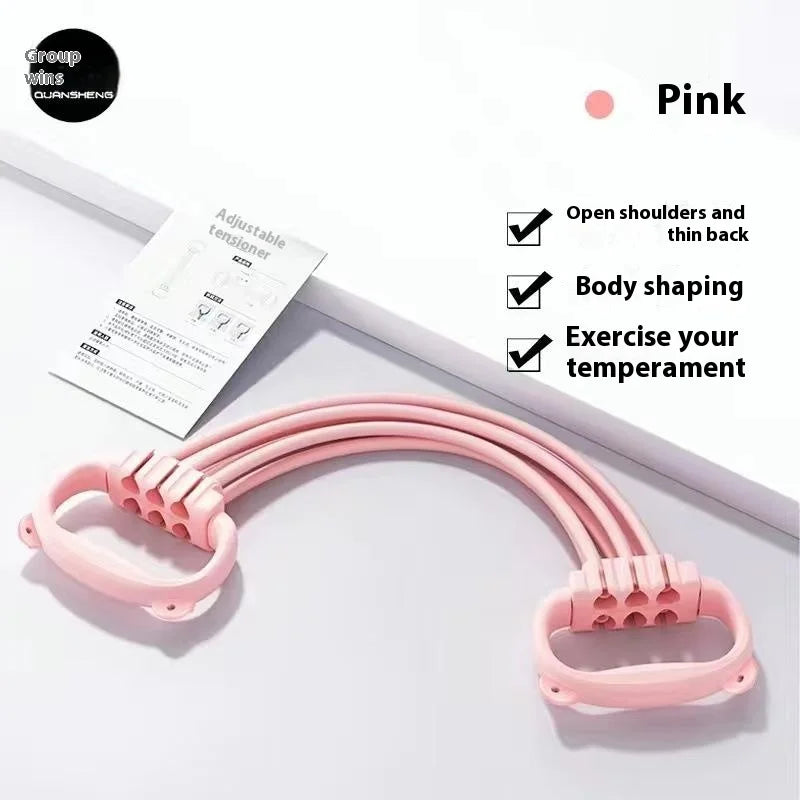 Yoga Tension Ropes,Adjustable Weight Resistance Bands for Shoulder and Back Workout, Home Gym Fitness Stretch Straps