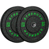 2-Inch Bumper Plates Barbell Rubber Weight Plates Set for Home Gym Strength Training 20-260lbs Multiple Options