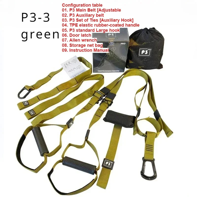 1Set Suspension Training Strap Fitness Strength Power Suspension Trainer Yoga Strap Wall Mount Professional Trx Tensioner