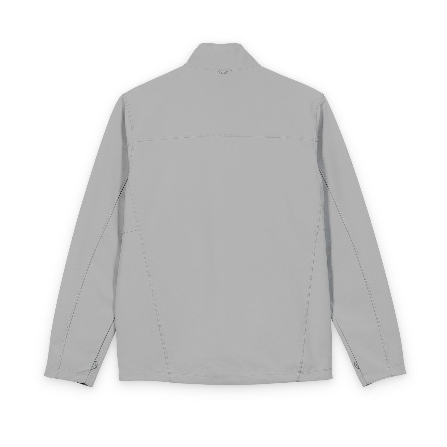 Men's Soft Shell Jacket — Small Floral Skull Chest Patch