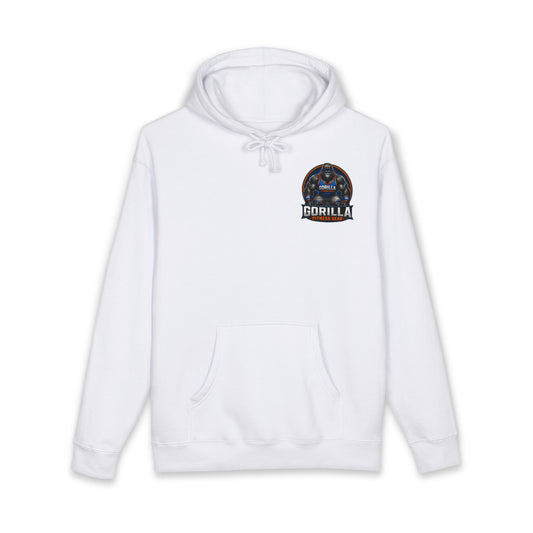 Gorilla Graphic Hoodie — Retro Space Badge Chest Print