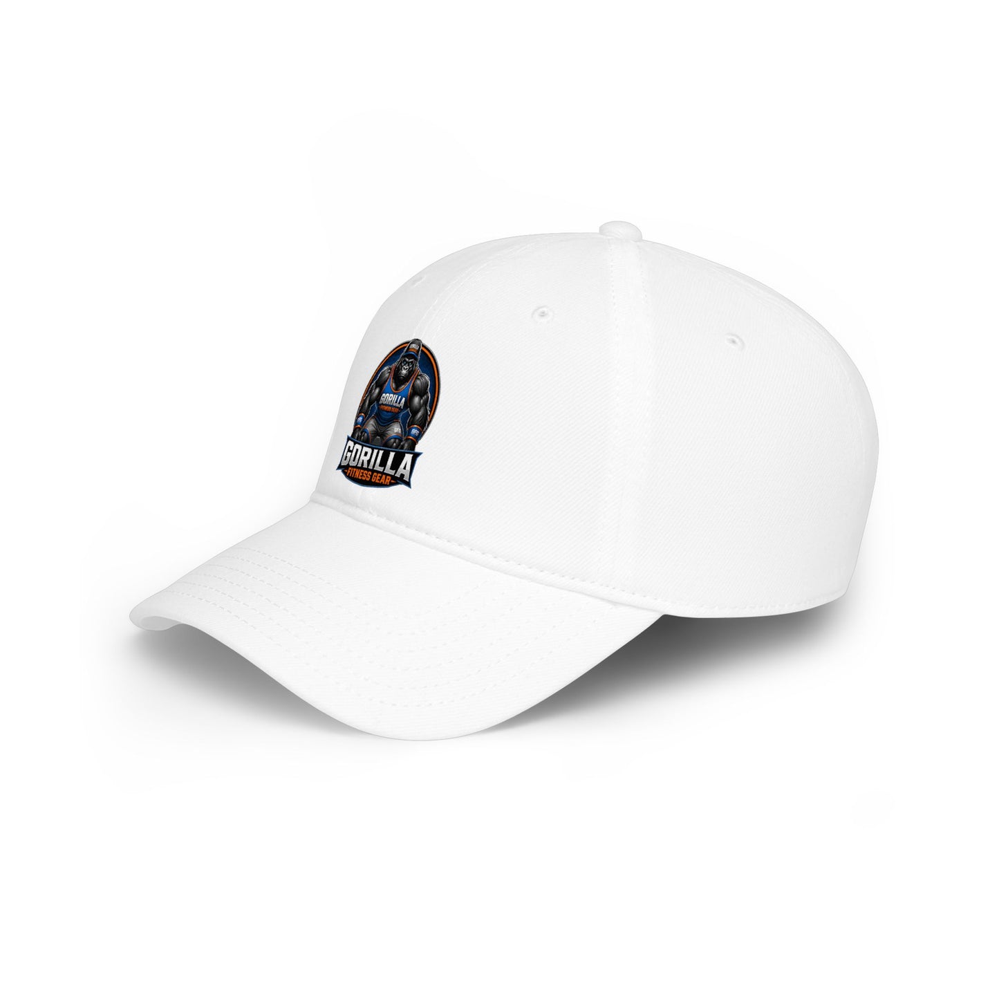 Gorilla Strength Low Profile Baseball Cap — 'Gorilla' Logo Workout Hat