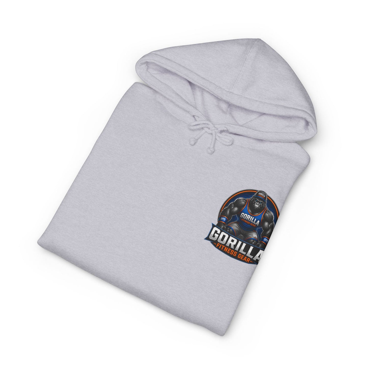 Gorilla Graphic Hoodie — Retro Space Badge Chest Print