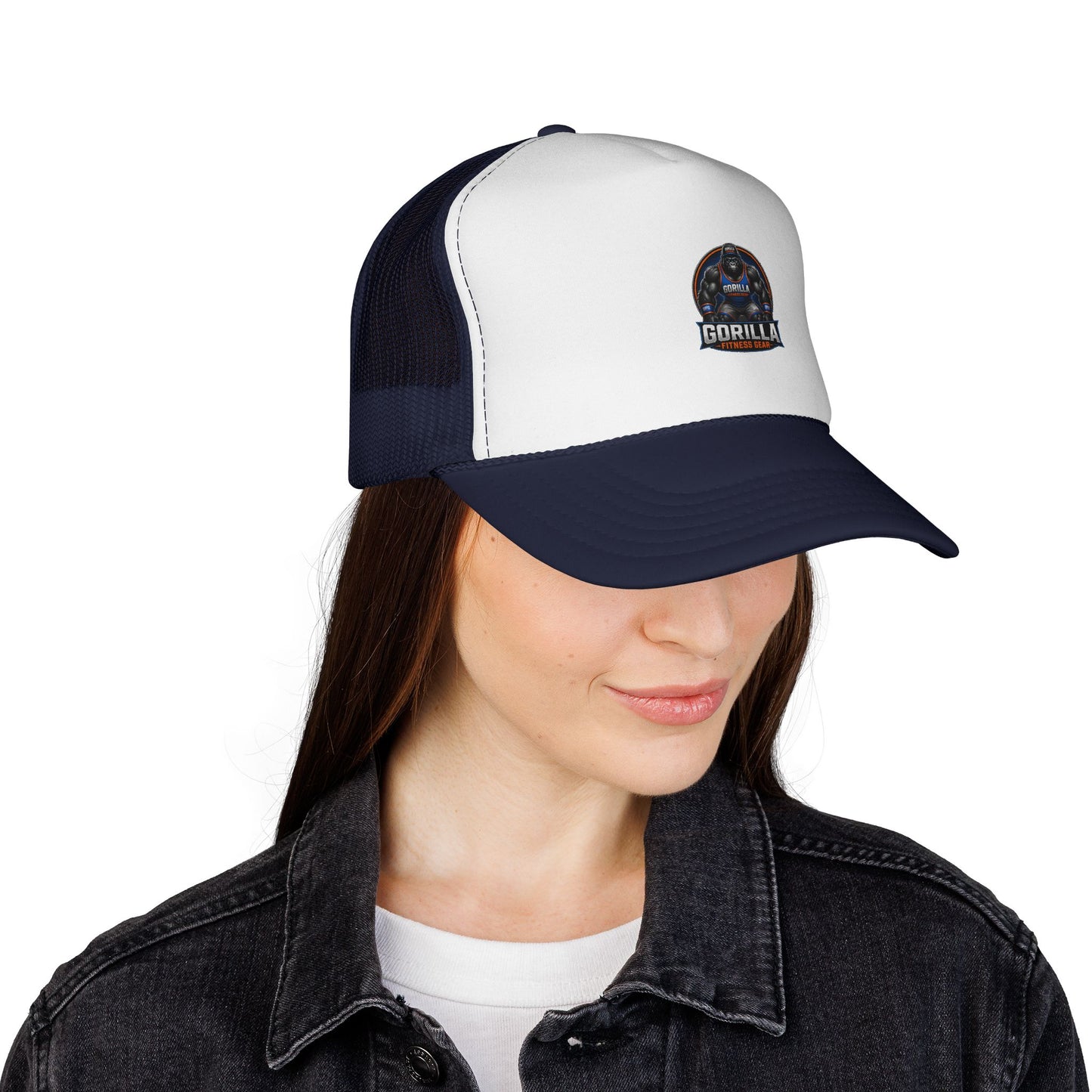 Gorilla Logo Trucker Cap — Retro Wildlife Mesh Hat
