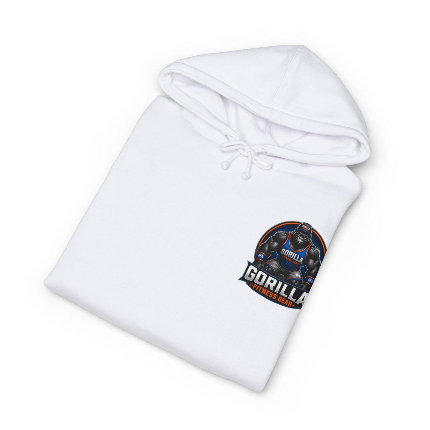 Gorilla Graphic Hoodie — Retro Space Badge Chest Print