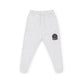 Embroidered Floral Skull Joggers — Casual Fleece Sweatpants