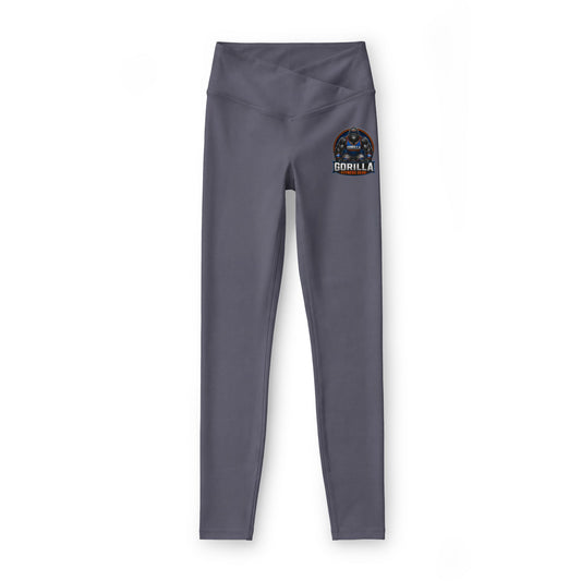 Black 'Gorilla Logic' Luxe Women's Leggings — High-Waist Athletic Yoga Pants