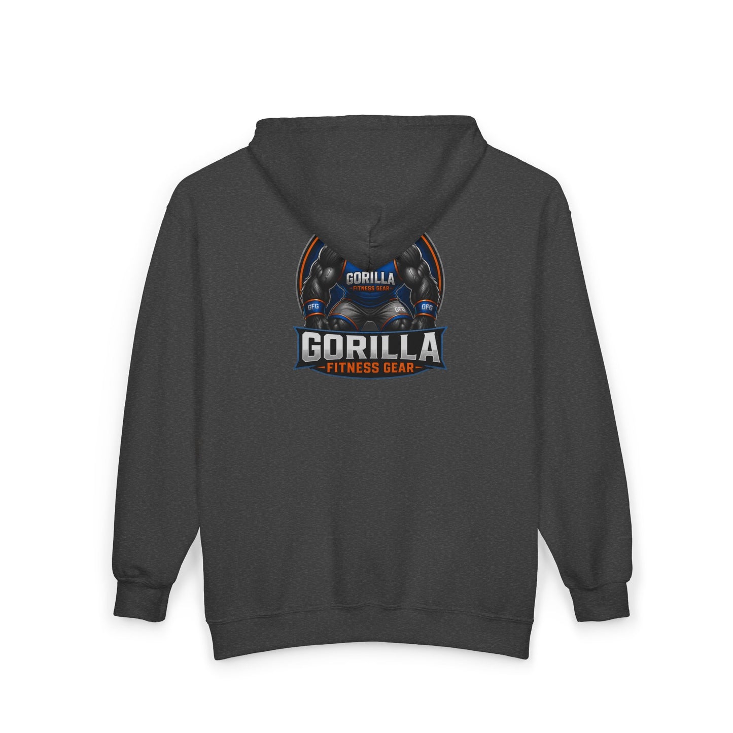 Gorilla Fitness Gear Zip Hoodie — Strength Training Gym Sweatshirt