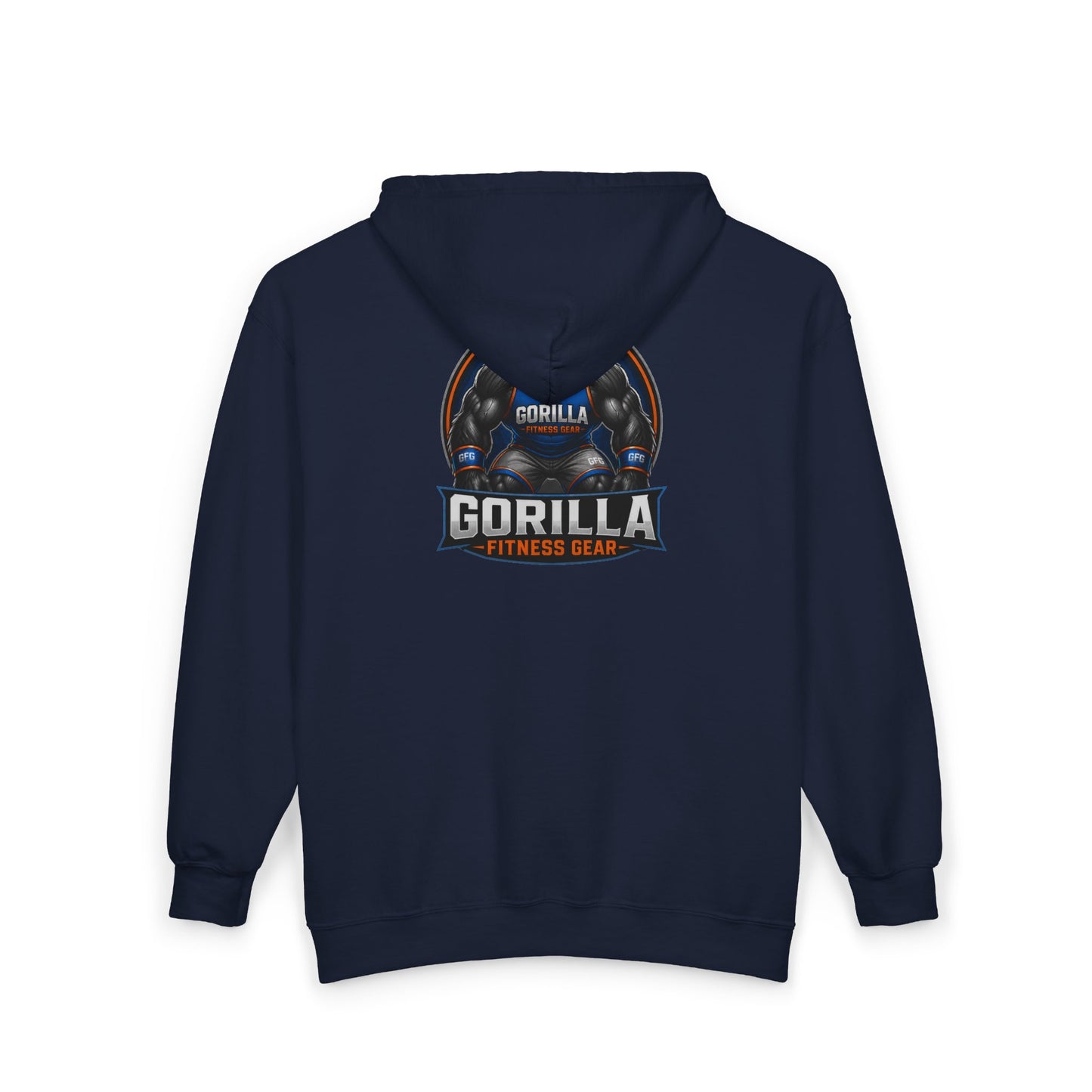 Gorilla Fitness Gear Zip Hoodie — Strength Training Gym Sweatshirt