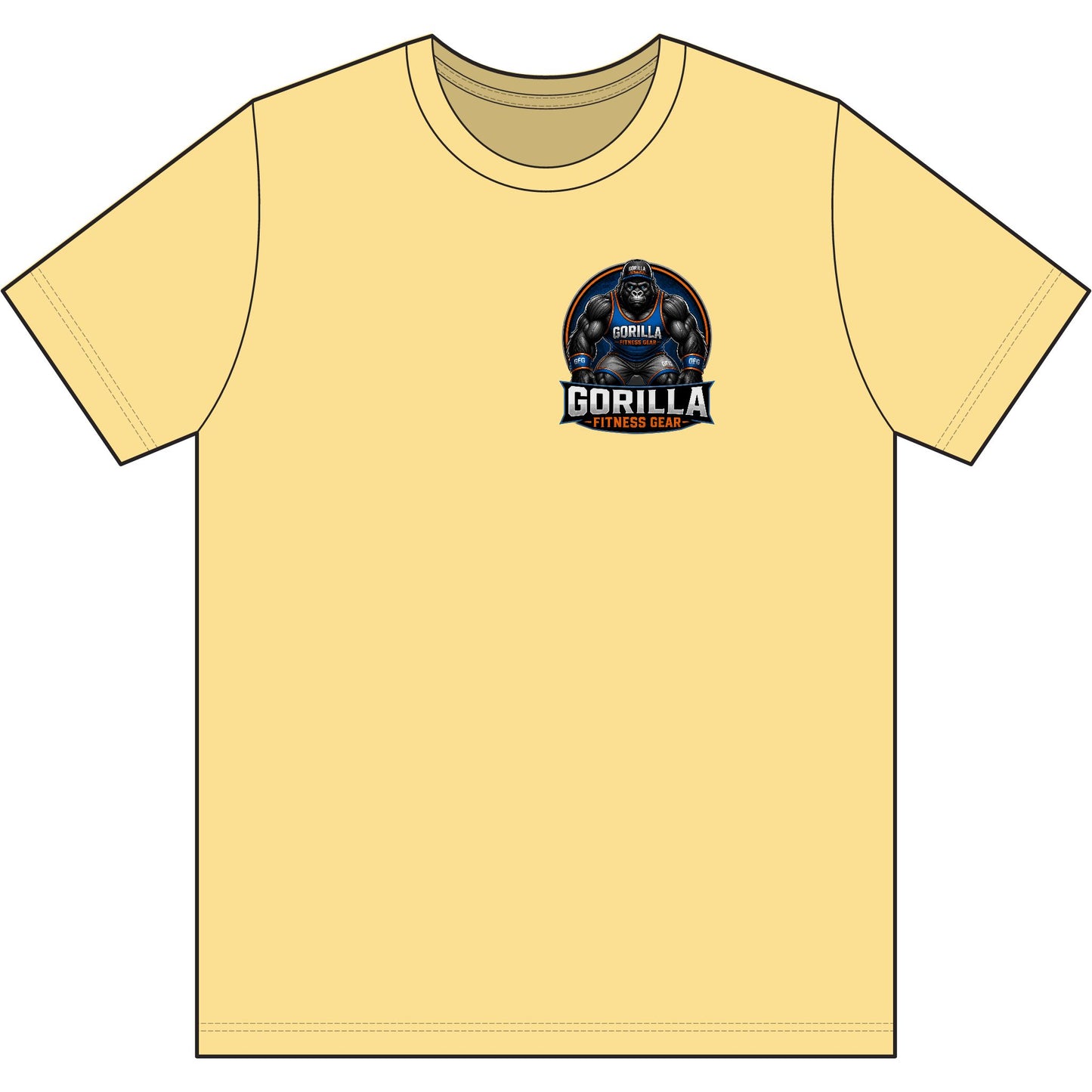 Gorilla Fitness Gear T‑Shirt — Bold Gym Logo Tee