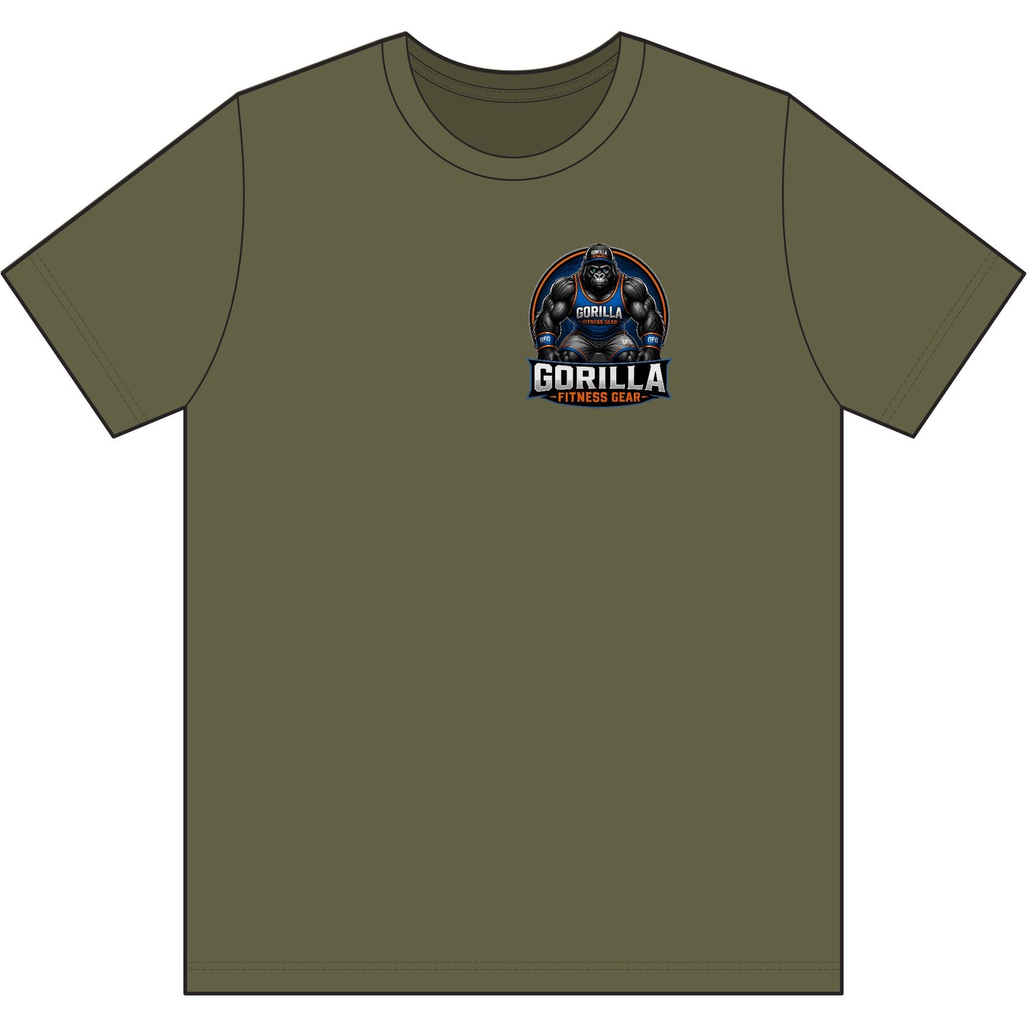 Gorilla Fitness Gear T‑Shirt — Bold Gym Logo Tee