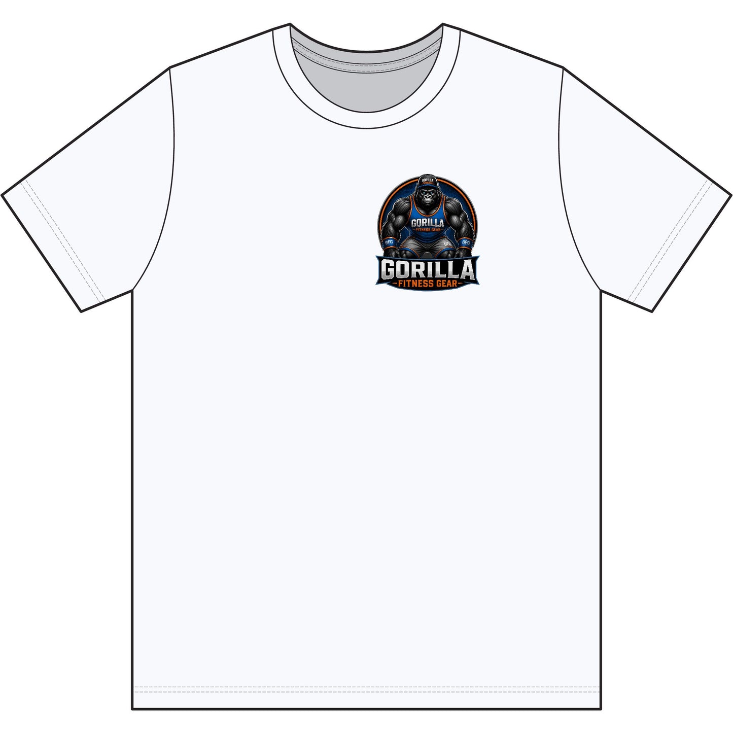 Gorilla Fitness Gear T‑Shirt — Bold Gym Logo Tee