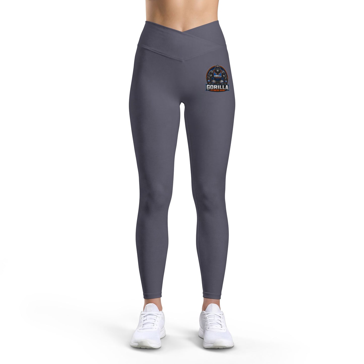 Black 'Gorilla Logic' Luxe Women's Leggings — High-Waist Athletic Yoga Pants