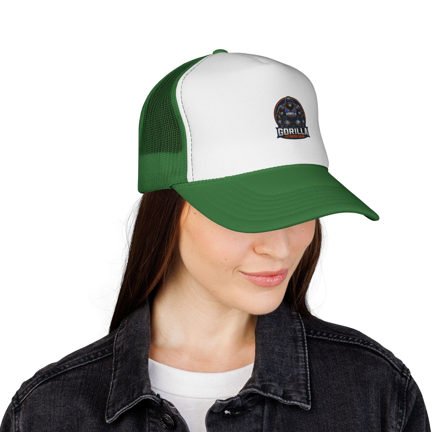 Gorilla Logo Trucker Cap — Retro Wildlife Mesh Hat