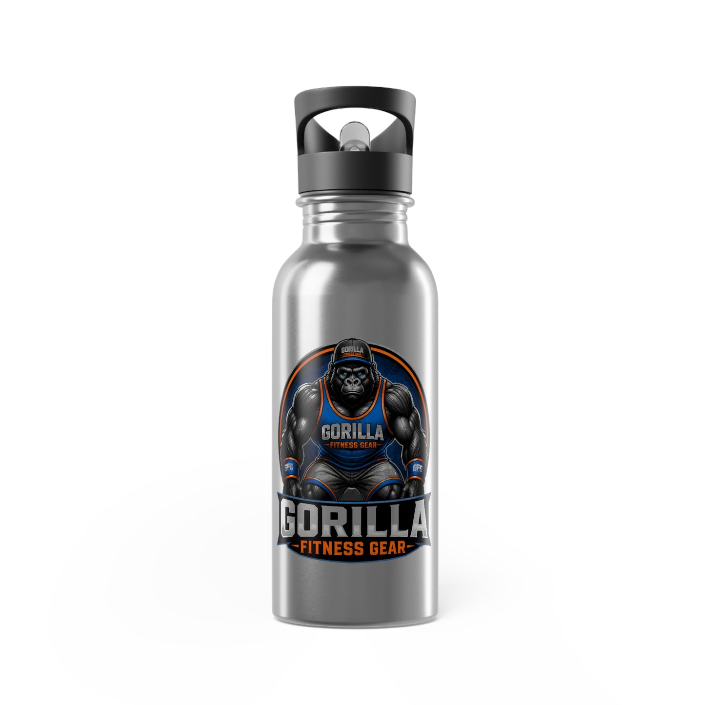 Stainless Steel Water Bottle With Straw, 20oz