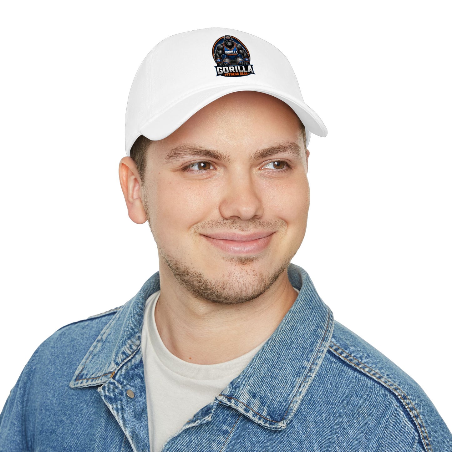 Gorilla Strength Low Profile Baseball Cap — 'Gorilla' Logo Workout Hat