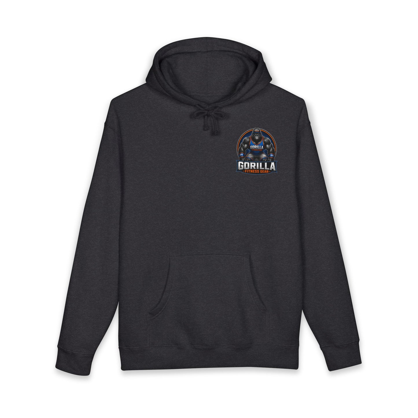 Gorilla Graphic Hoodie — Retro Space Badge Chest Print