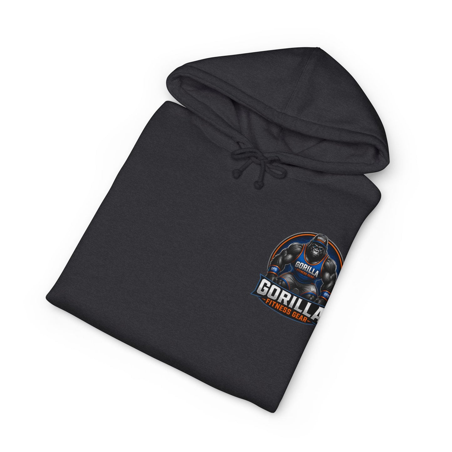 Gorilla Graphic Hoodie — Retro Space Badge Chest Print