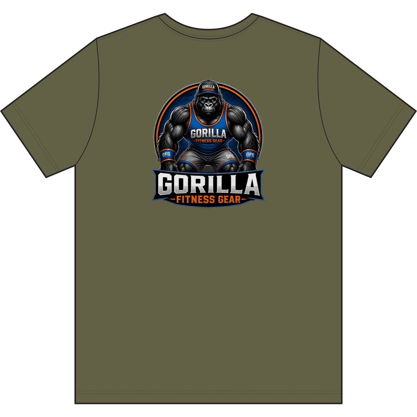 Gorilla Fitness Gear T‑Shirt — Bold Gym Logo Tee