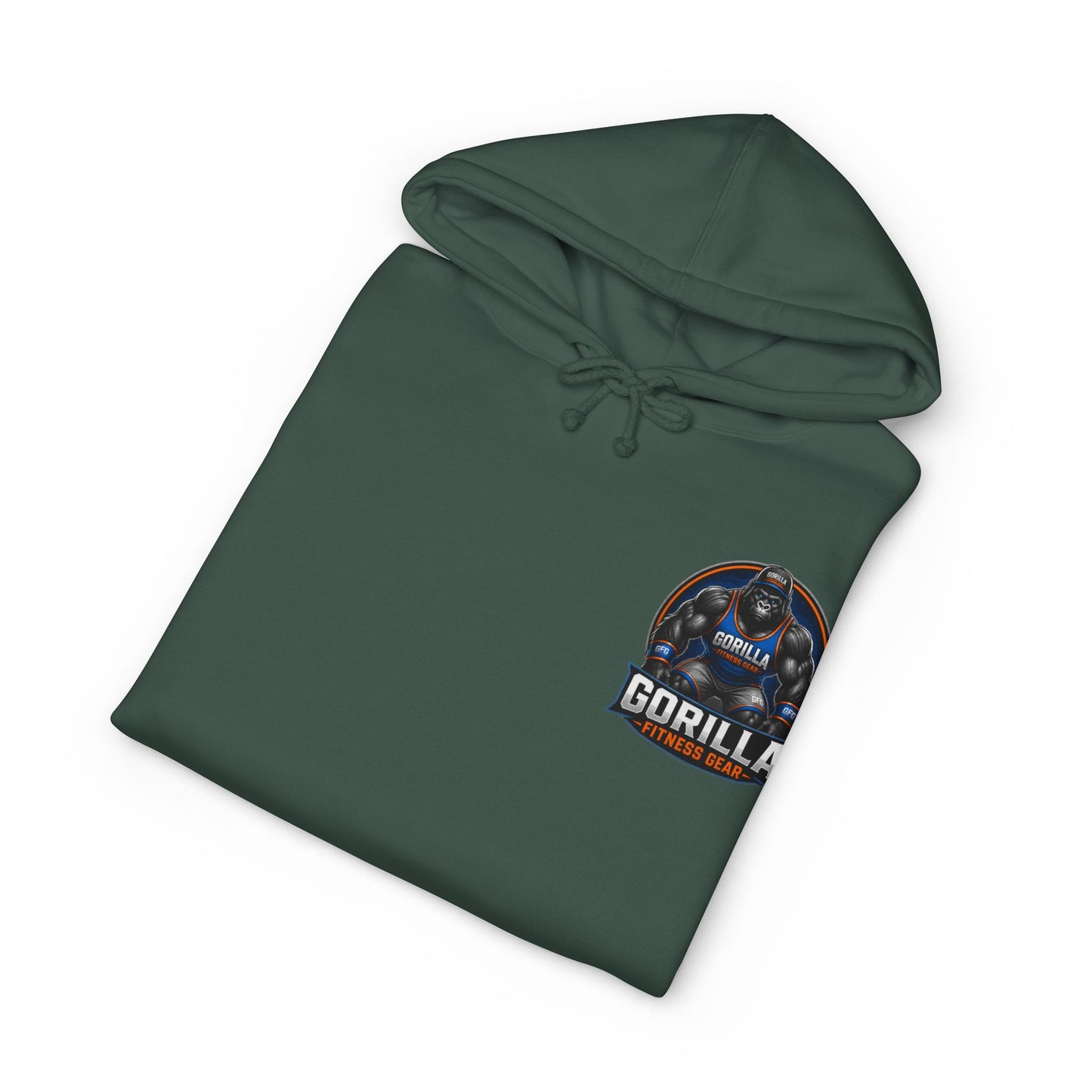 Gorilla Graphic Hoodie — Retro Space Badge Chest Print