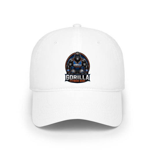 Gorilla Strength Low Profile Baseball Cap — 'Gorilla' Logo Workout Hat
