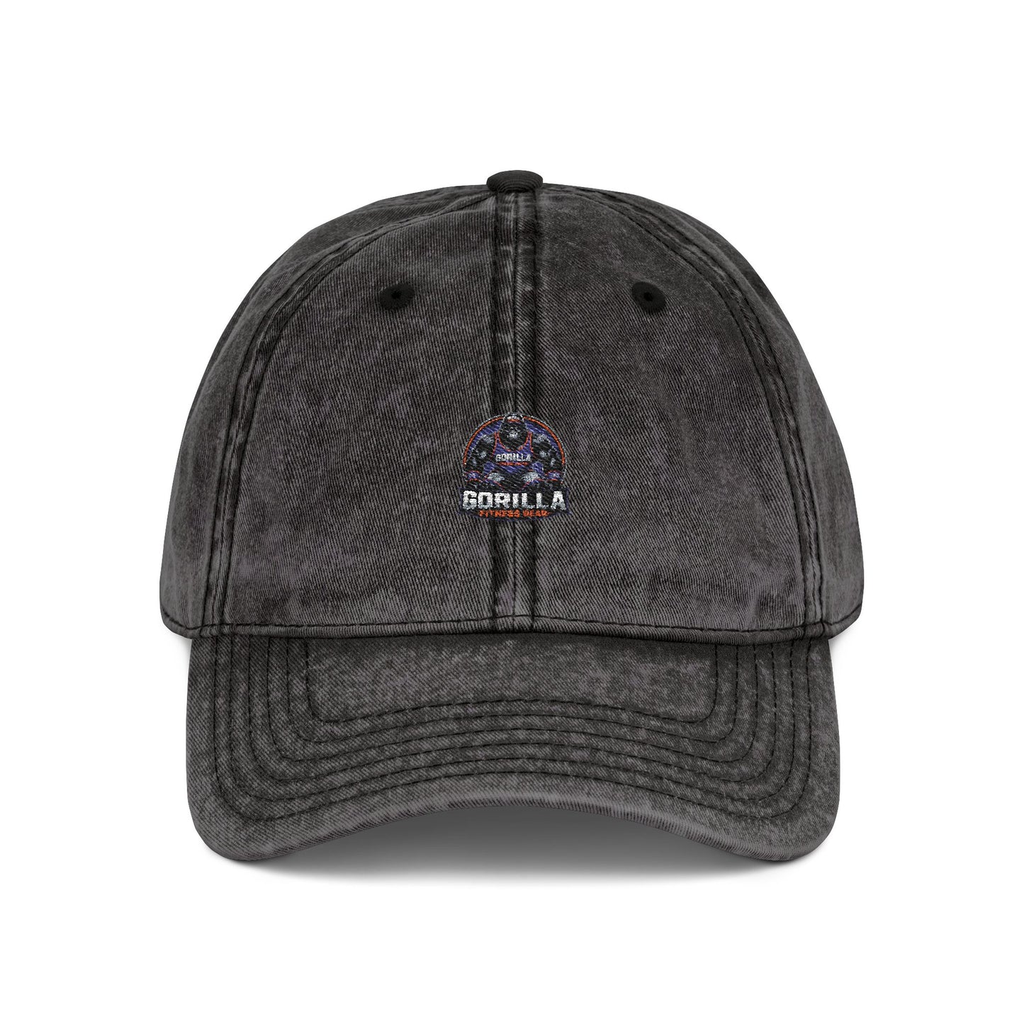 Vintage Embroidered Cap — Retro Washed Baseball Hat with Small Logo