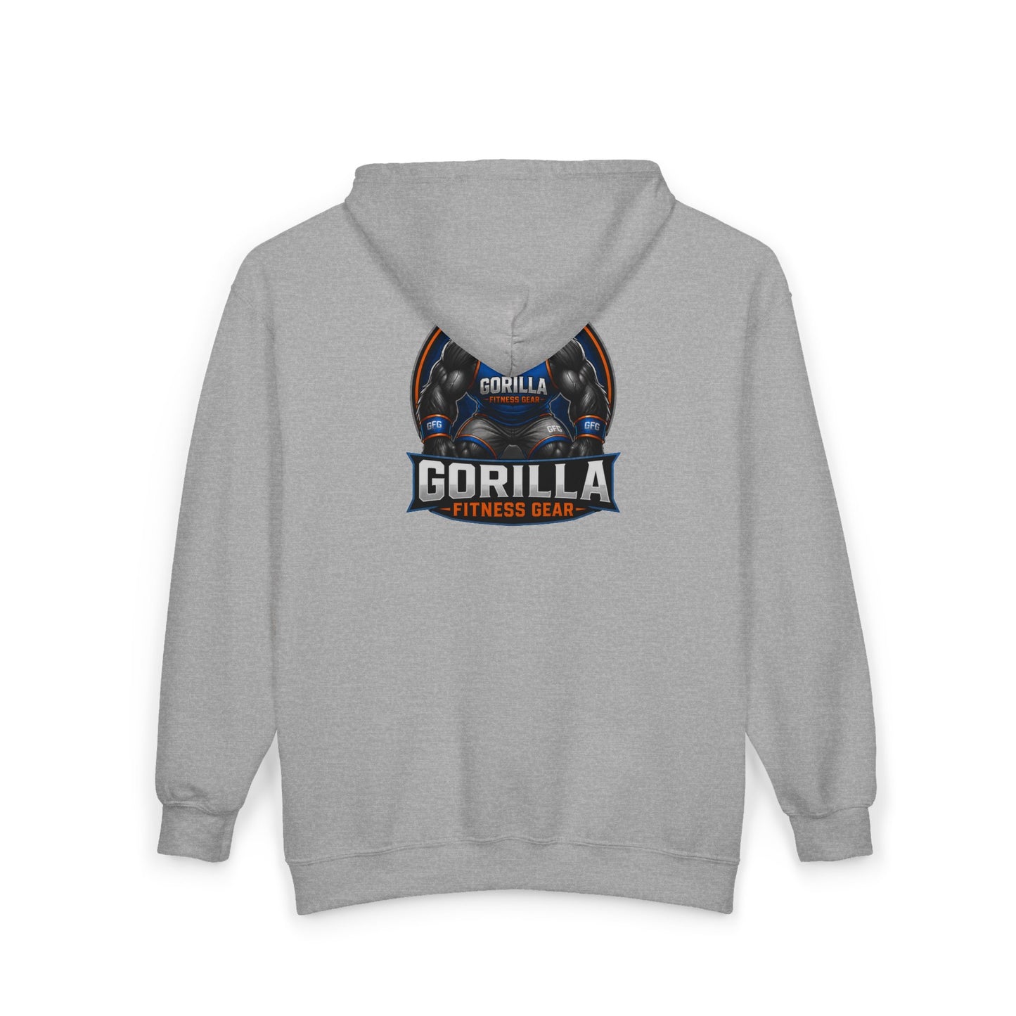 Gorilla Fitness Gear Zip Hoodie — Strength Training Gym Sweatshirt