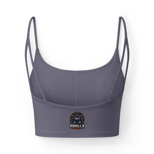 Gorilla Strength Women's Luxe Bra — Supportive Athletic Crop with Gorilla Logo
