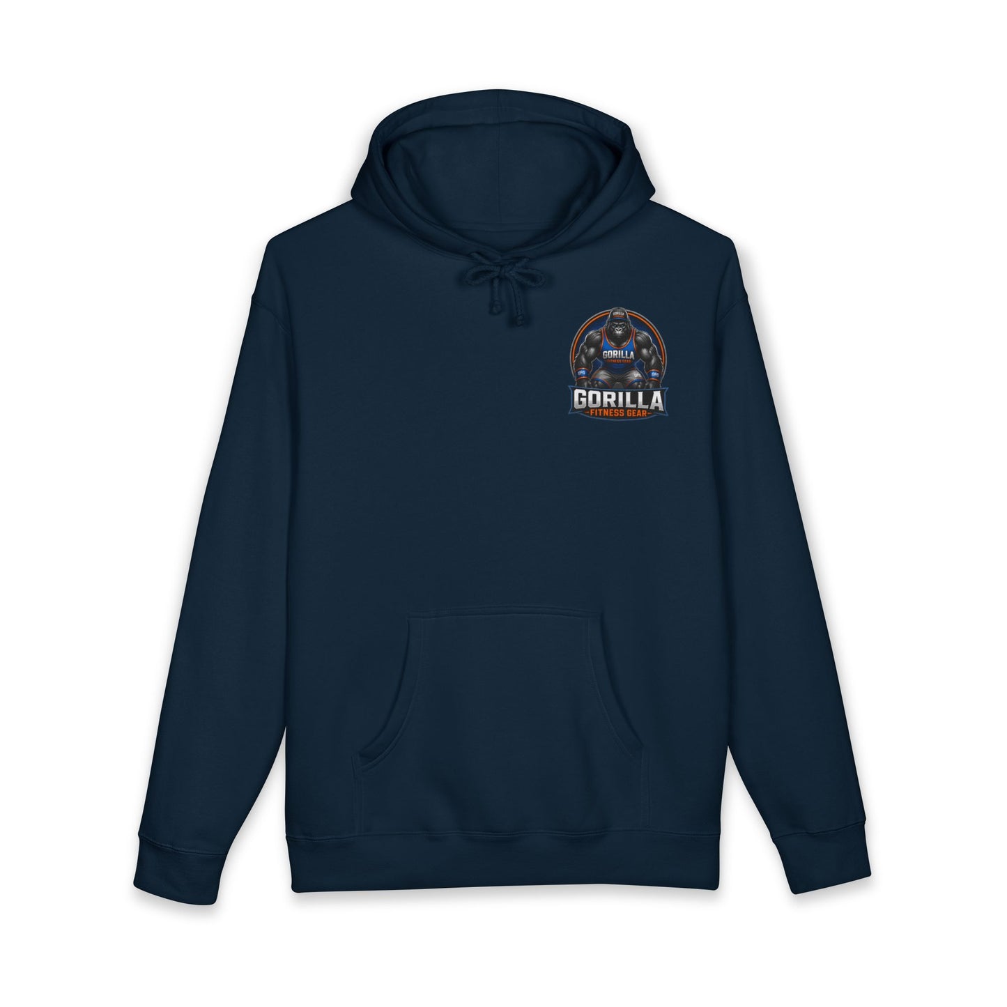 Gorilla Graphic Hoodie — Retro Space Badge Chest Print