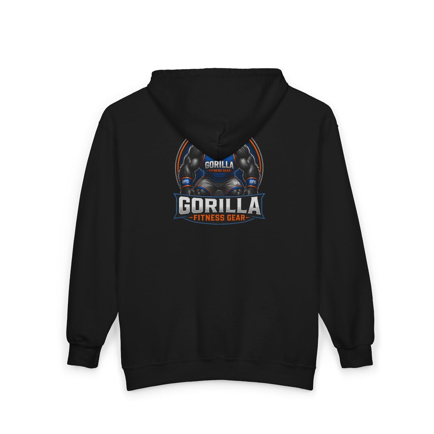 Gorilla Fitness Gear Zip Hoodie — Strength Training Gym Sweatshirt